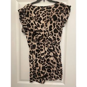 Leopard print romper